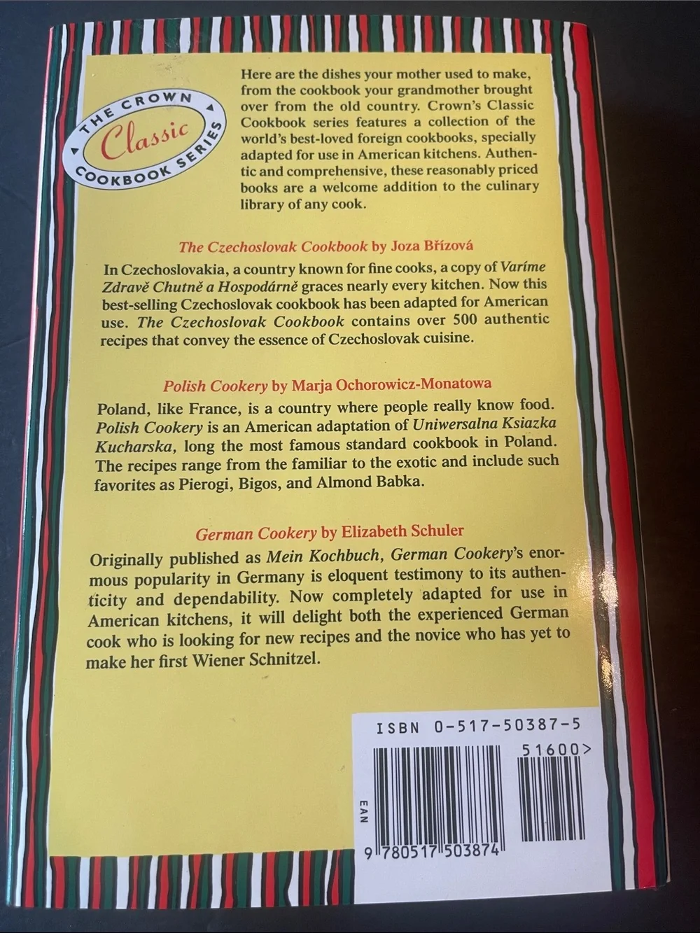 The Talisman Italian Cookbook by Ada Boni Yellow Cover